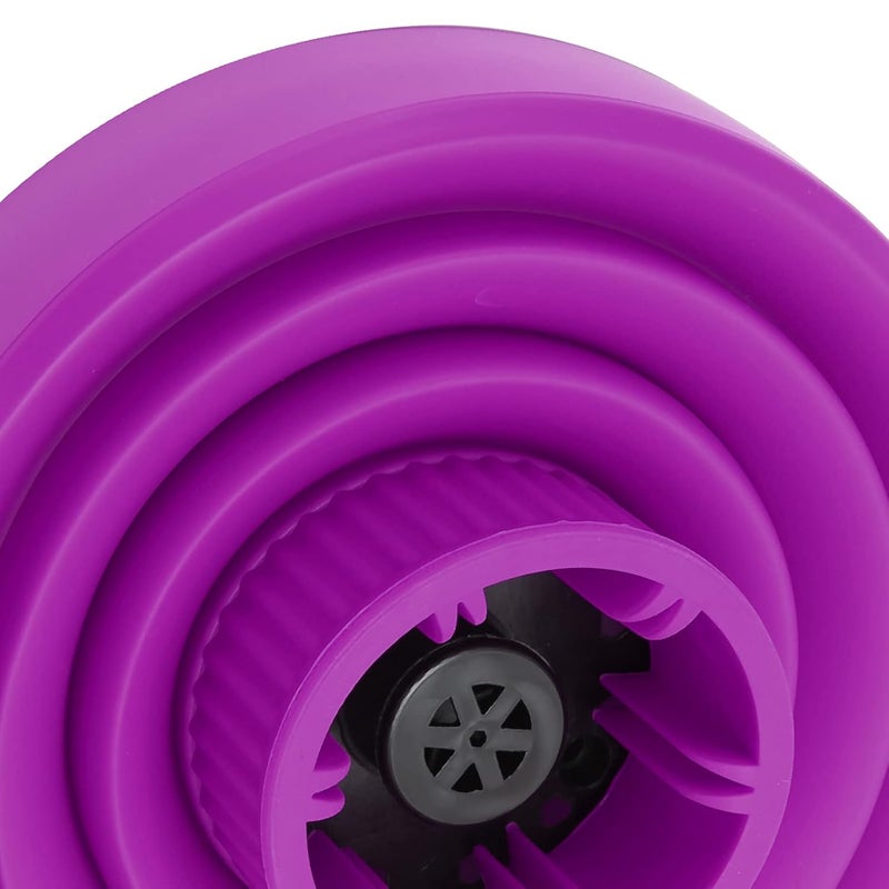 woobles Universal Hair Diffuser, Collapsible Hair Dryer Diffuser Portable Travel Folding Hair Blow Dryer Diffuser Curly or Wavy Hair Styling Tool Hair Dryer Diffuser Nozzle for Hair Dryers(purple) - Image 2